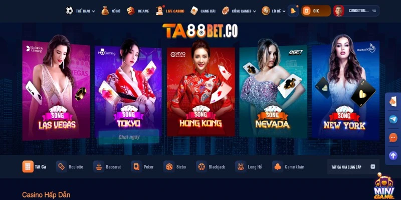 Casino online với nhiều trò chơi hội tụ đầy đủ